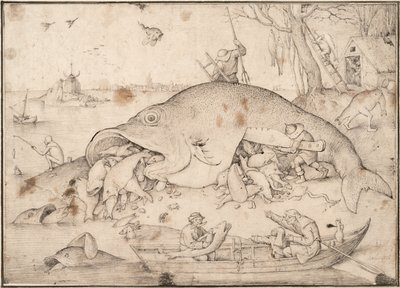 Big Fish Eat Little Fish, 1556 by Pieter Bruegel the Elder